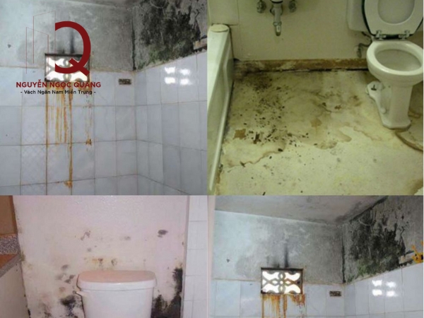 vách ngăn giúp chống thấm nhà vệ sinh