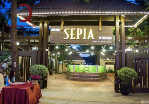 nhà hàng SEPIA thay đổi vách ngăn nhà vệ sinh